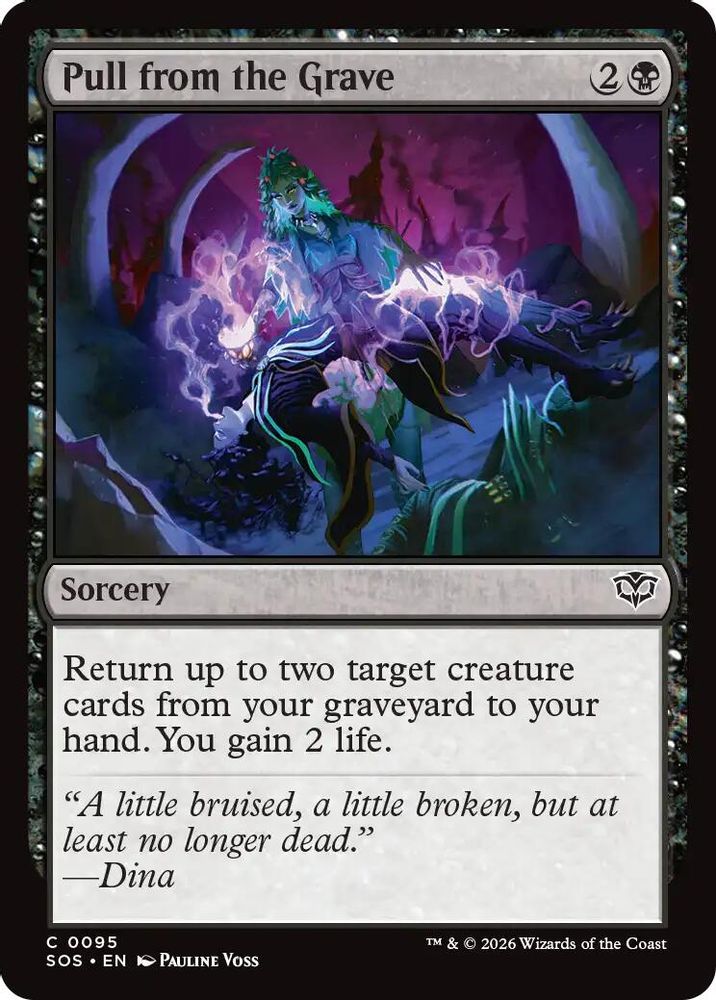2026 Magic: The Gathering: Secrets of Strixhaven (SOS) - Pull from the Grave (#95, Common) (, Near Mint)