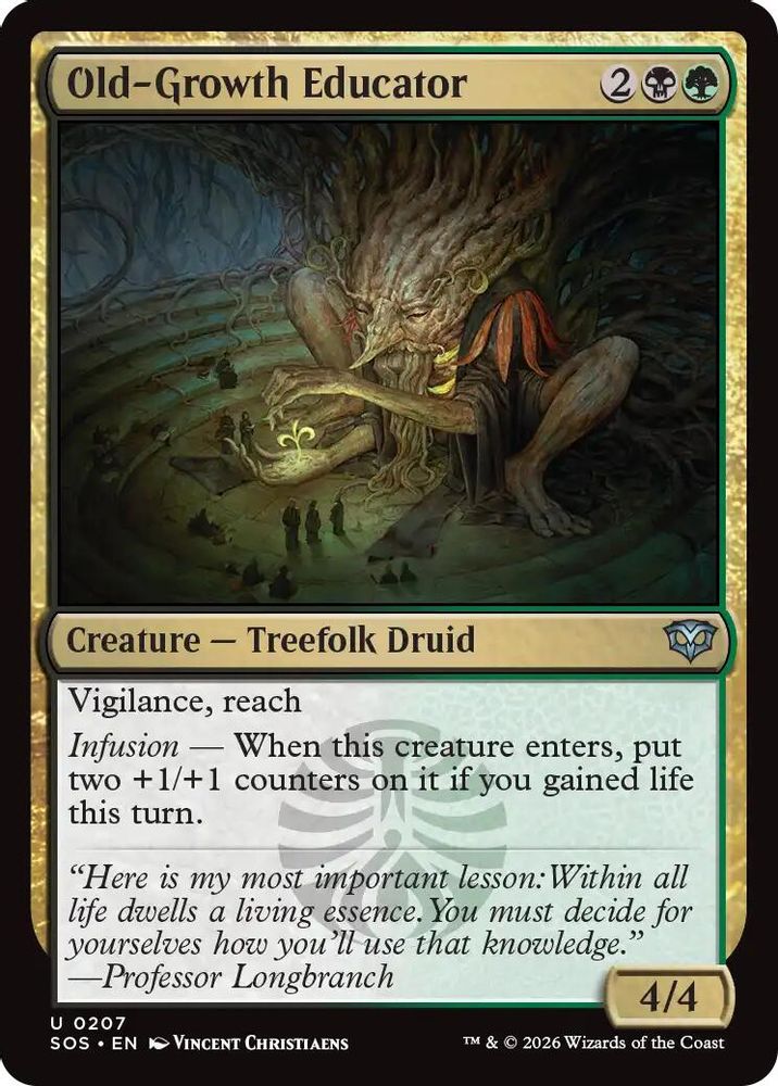 2026 Magic: The Gathering: Secrets of Strixhaven (SOS) - Old Growth Educator (#207, Uncommon) (, Near Mint)