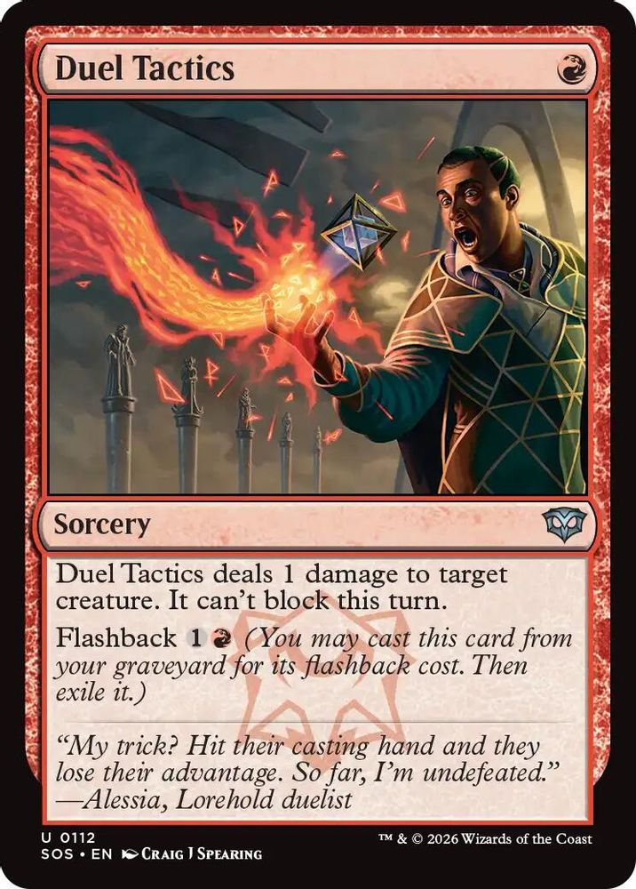 2026 Magic: The Gathering: Secrets of Strixhaven (SOS) - Duel Tactics (#112, Uncommon) (, Near Mint)