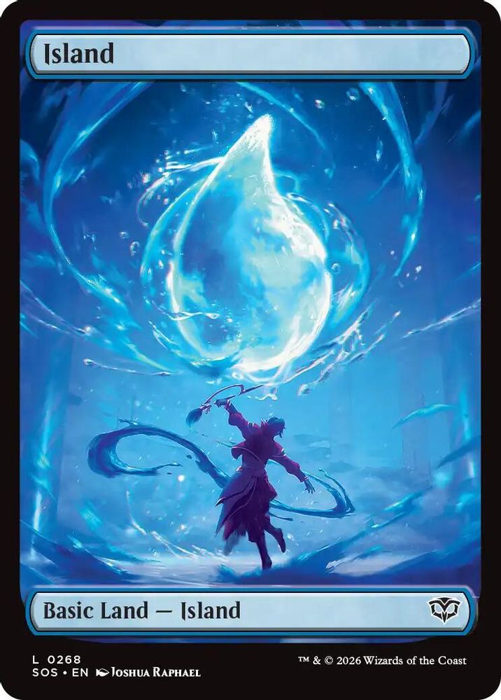 2026 Magic: The Gathering: Secrets of Strixhaven (SOS) - Island 0268 (#268, Land) (, Near Mint)