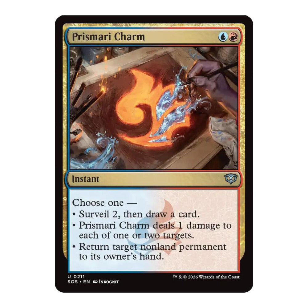 2026 Magic: The Gathering: Secrets of Strixhaven (SOS) - Prismari Charm (#211, Uncommon) (, Near Mint)