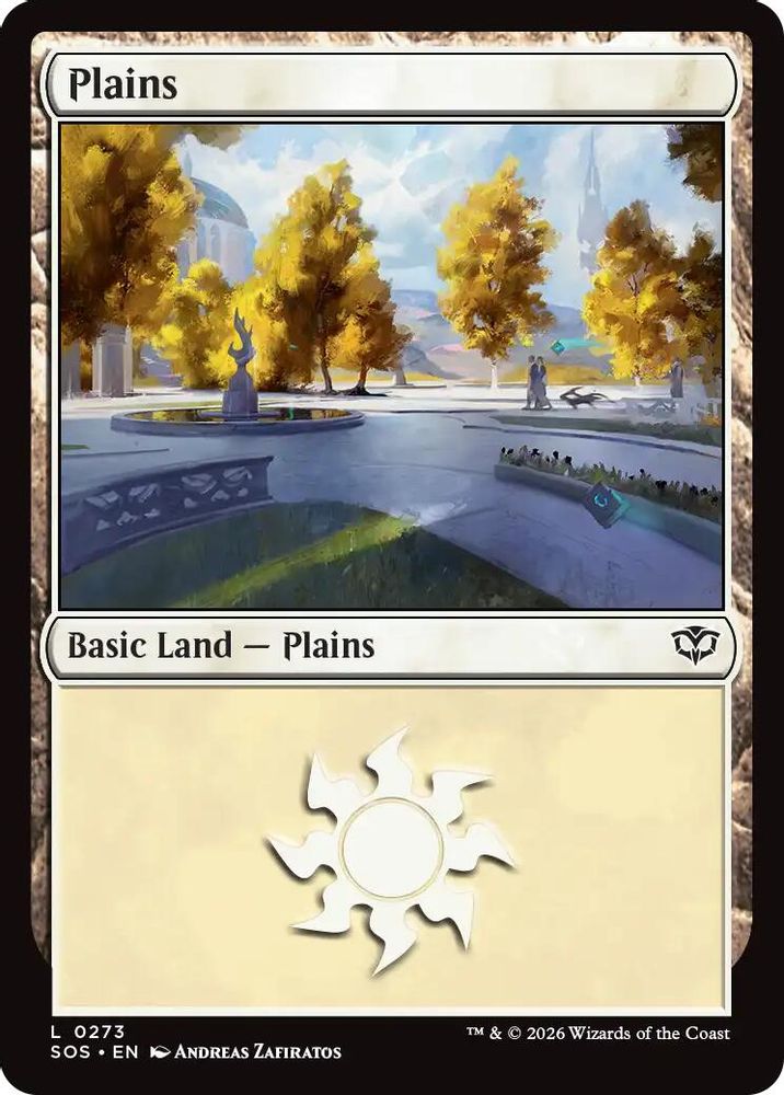 2026 Magic: The Gathering: Secrets of Strixhaven (SOS) - Plains 0273 (#273, Land)