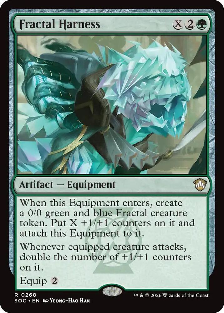 2026 Magic: The Gathering: Commander: Secrets of Strixhaven (SOC) - Fractal Harness (#268, Rare) (, Near Mint)