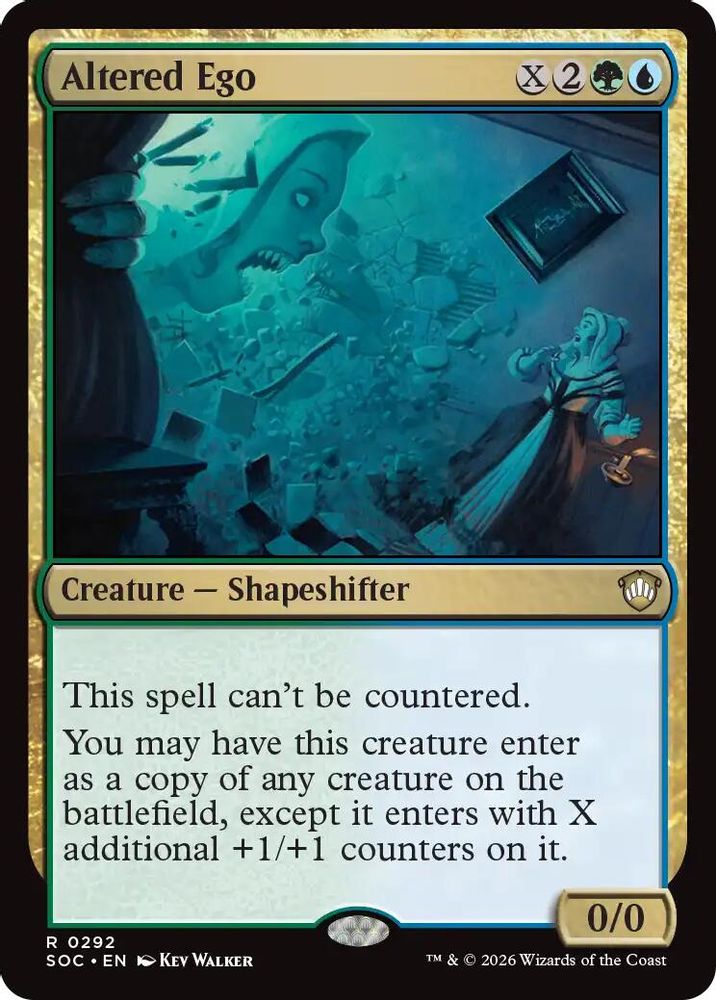 2026 Magic: The Gathering: Commander: Secrets of Strixhaven (SOC) - Altered Ego (#292, Rare) (, Near Mint)