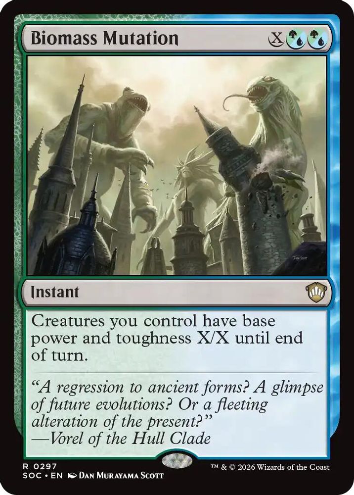 2026 Magic: The Gathering: Commander: Secrets of Strixhaven (SOC) - Biomass Mutation (#297, Rare) (, Near Mint)