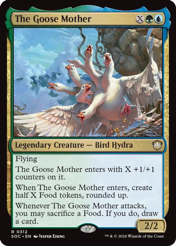 2026 Magic: The Gathering: Commander: Secrets of Strixhaven (SOC) - The Goose Mother (#312, Rare) (, Near Mint)