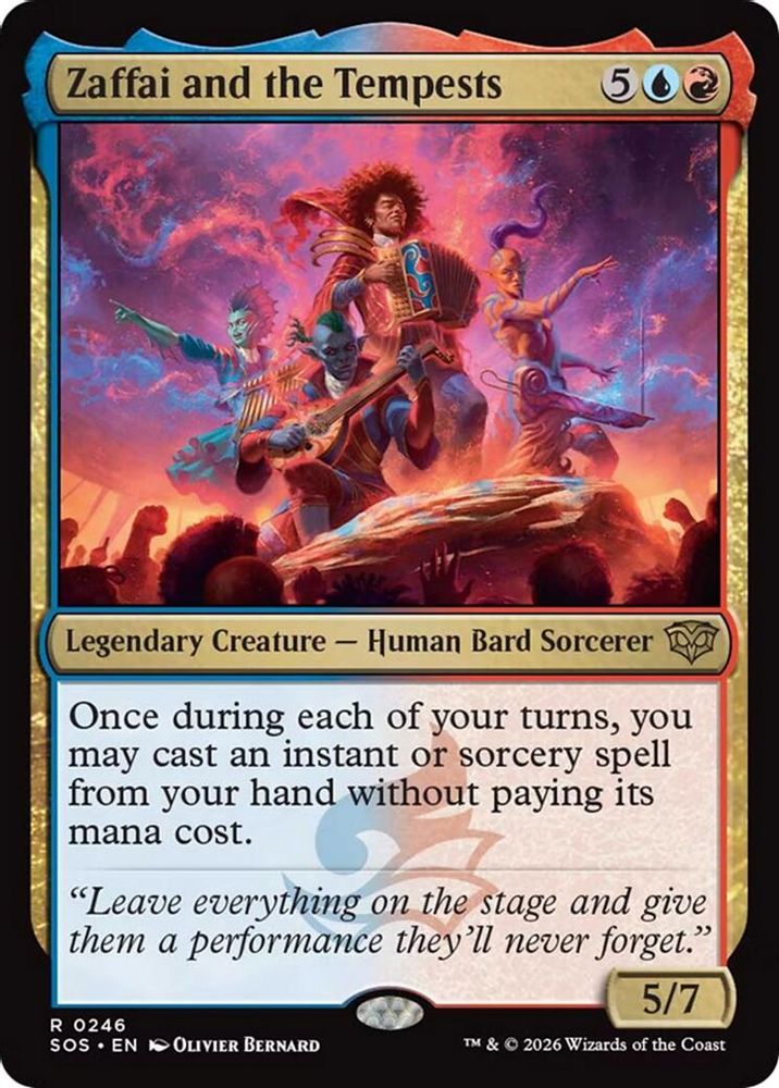 2026 Magic: The Gathering: Secrets of Strixhaven (SOS) - Zaffai and the Tempests (#246, Rare) (, Near Mint)