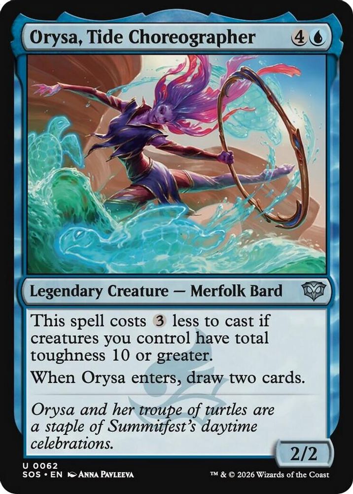 2026 Magic: The Gathering: Secrets of Strixhaven (SOS) - Orysa Tide Choreographer (#62, Uncommon) (, Near Mint)