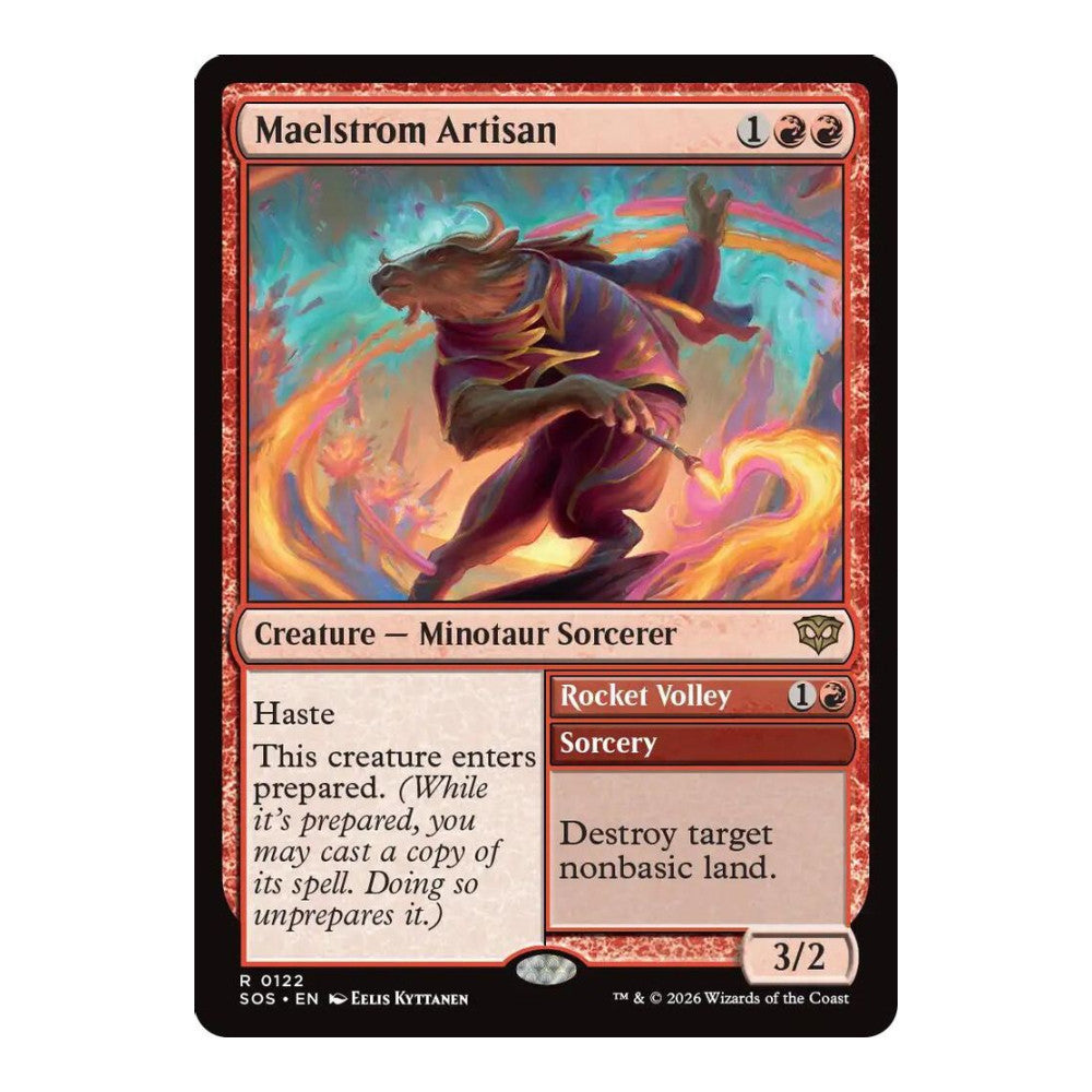 2026 Magic: The Gathering: Secrets of Strixhaven (SOS) - Maelstrom Artisan (#122, Rare) (, Near Mint)