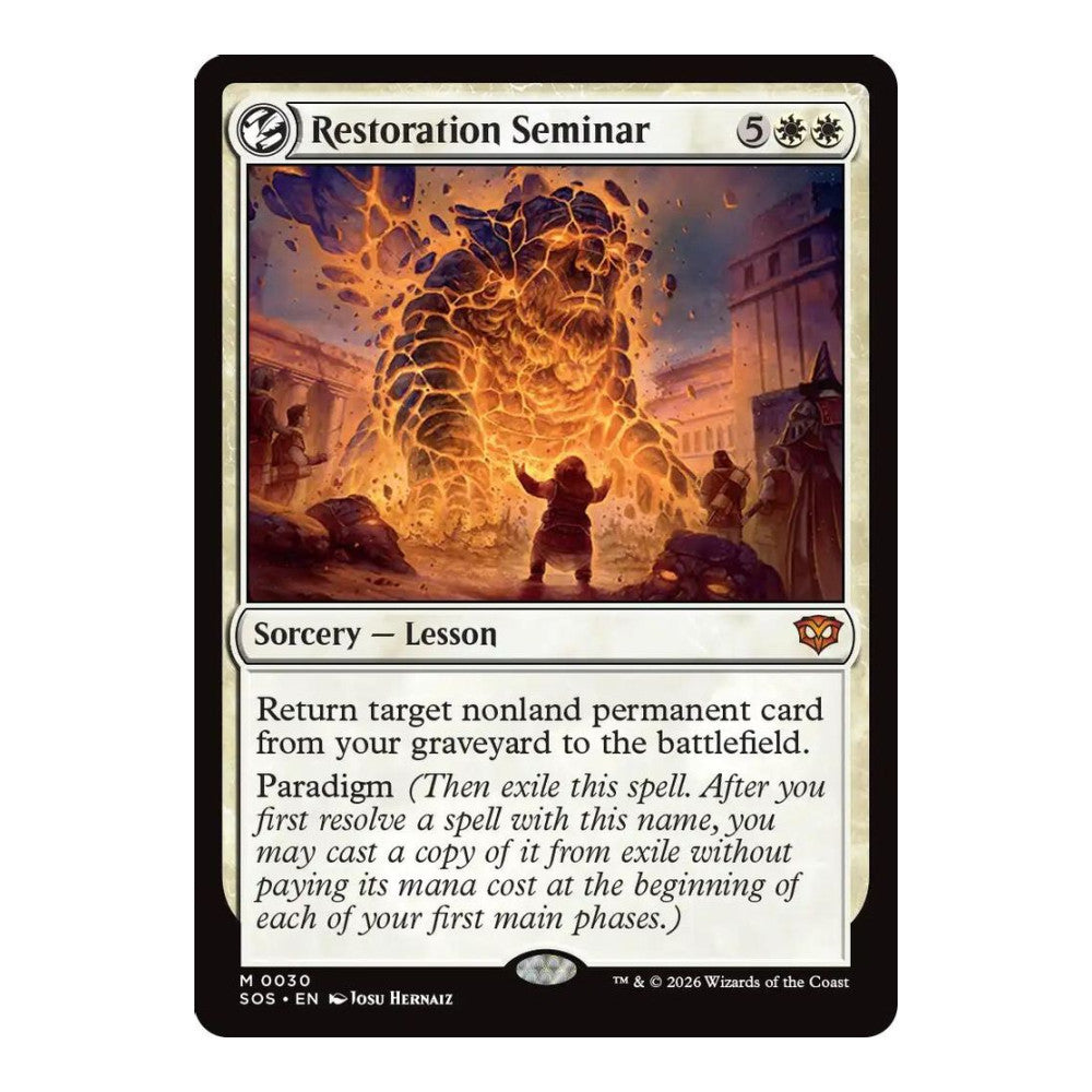 2026 Magic: The Gathering: Secrets of Strixhaven (SOS) - Restoration Seminar (#30, Mythic Rare) (, Near Mint)