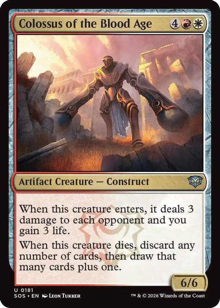 2026 Magic: The Gathering: Secrets of Strixhaven (SOS) - Colossus of the Blood Age (#181, Uncommon) (, Near Mint)