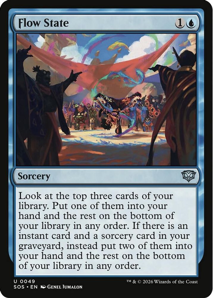 2026 Magic: The Gathering: Secrets of Strixhaven (SOS) - Flow State (#49, Uncommon) (, Near Mint)