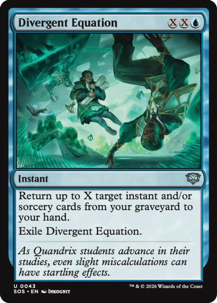 2026 Magic: The Gathering: Secrets of Strixhaven (SOS) - Divergent Equation (#43, Uncommon)
