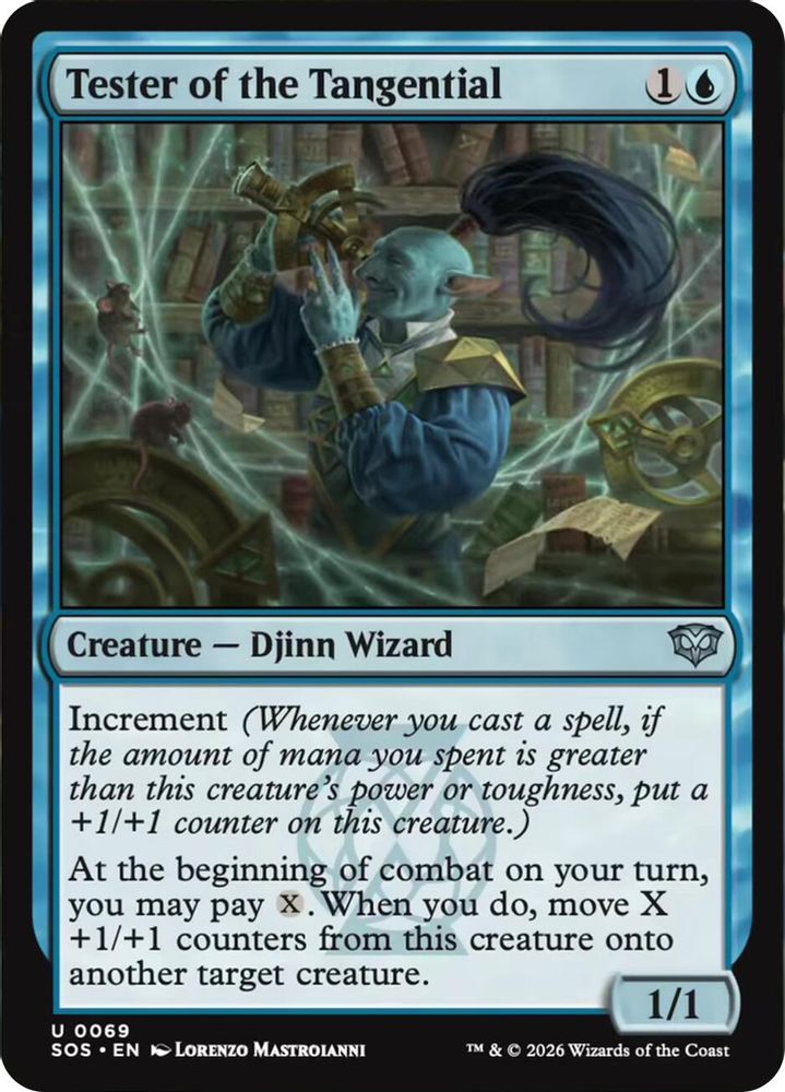 2026 Magic: The Gathering: Secrets of Strixhaven (SOS) - Tester of the Tangential (#69, Uncommon) (, Near Mint)