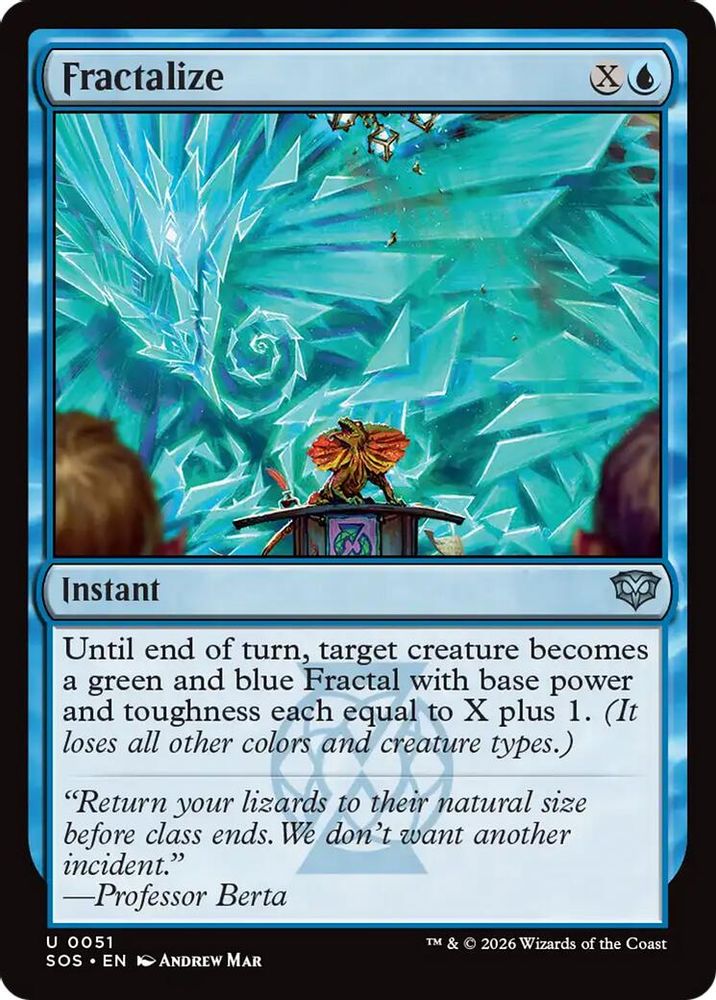 2026 Magic: The Gathering: Secrets of Strixhaven (SOS) - Fractalize (#51, Uncommon) (, Near Mint)