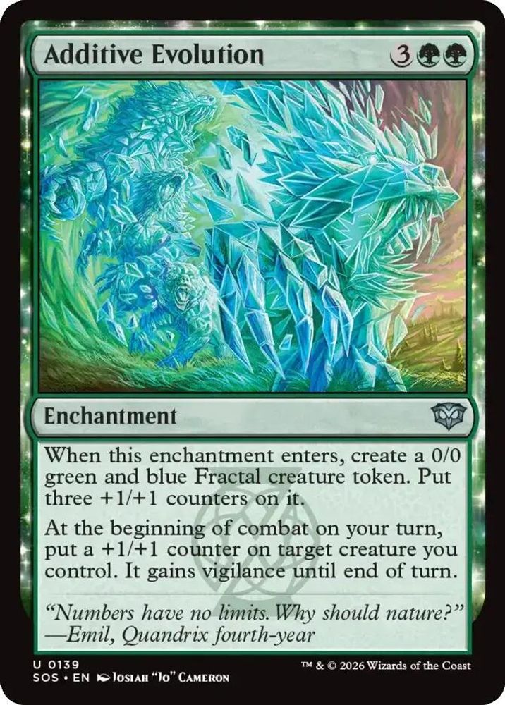 2026 Magic: The Gathering: Secrets of Strixhaven (SOS) - Additive Evolution (#139, Uncommon) (, Near Mint)