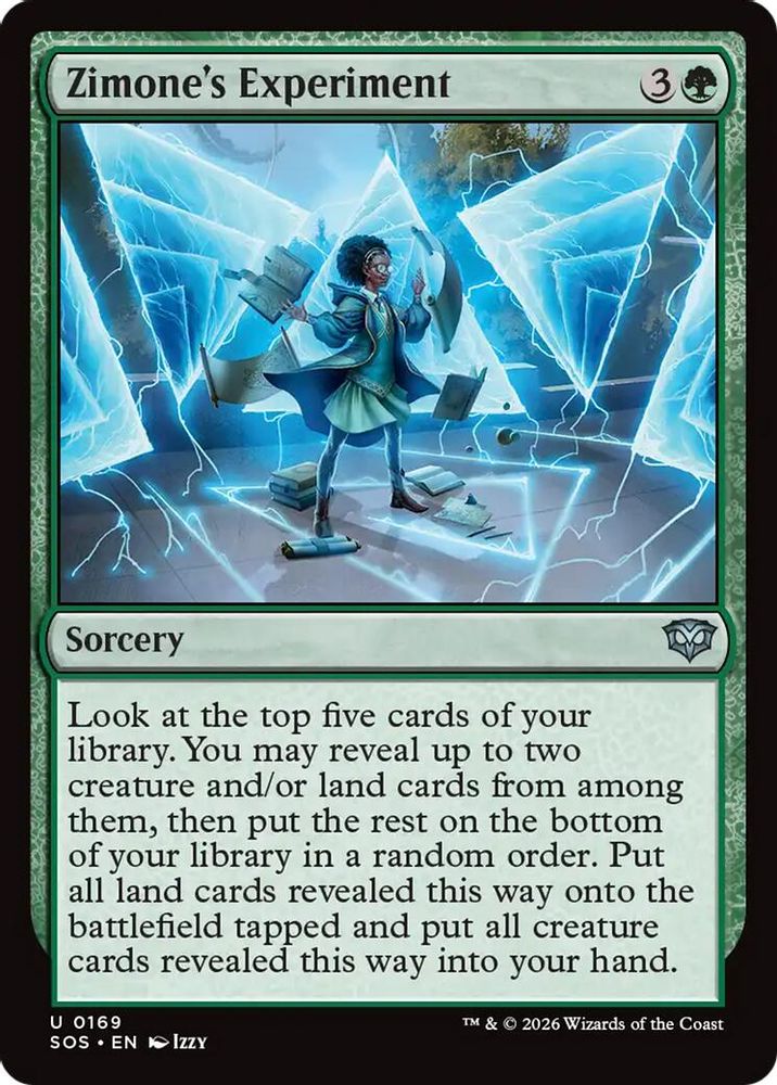 2026 Magic: The Gathering: Secrets of Strixhaven (SOS) - Zimones Experiment (#169, Uncommon) (, Near Mint)