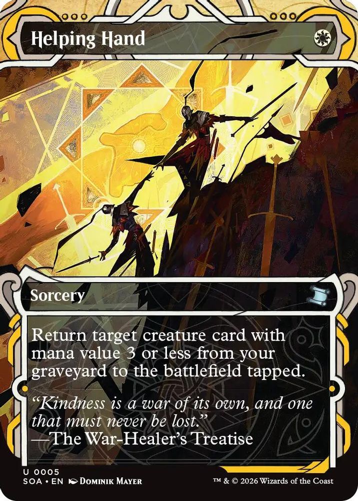 2026 Magic: The Gathering: Secrets of Strixhaven: Mystical Archive (SOA) - Helping Hand (#5, Uncommon)