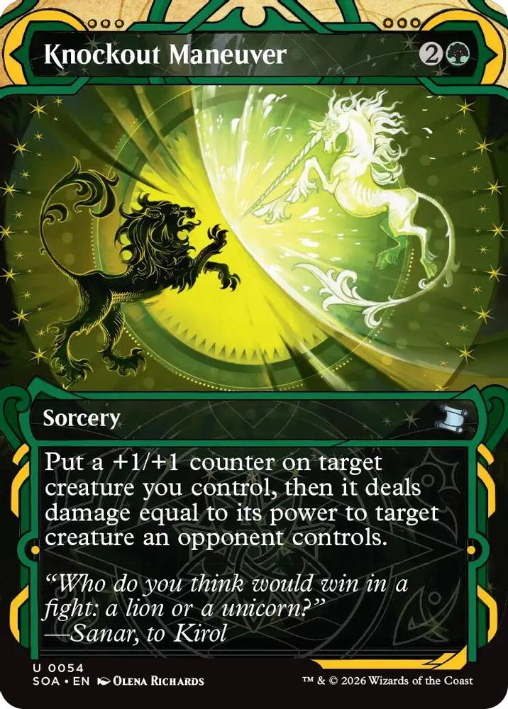 2026 Magic: The Gathering: Secrets of Strixhaven: Mystical Archive (SOA) - Knockout Maneuver (#54, Uncommon) (, Near Mint)