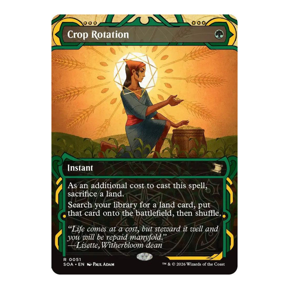 2026 Magic: The Gathering: Secrets of Strixhaven: Mystical Archive (SOA) - Crop Rotation (#51, Rare) (, Near Mint)