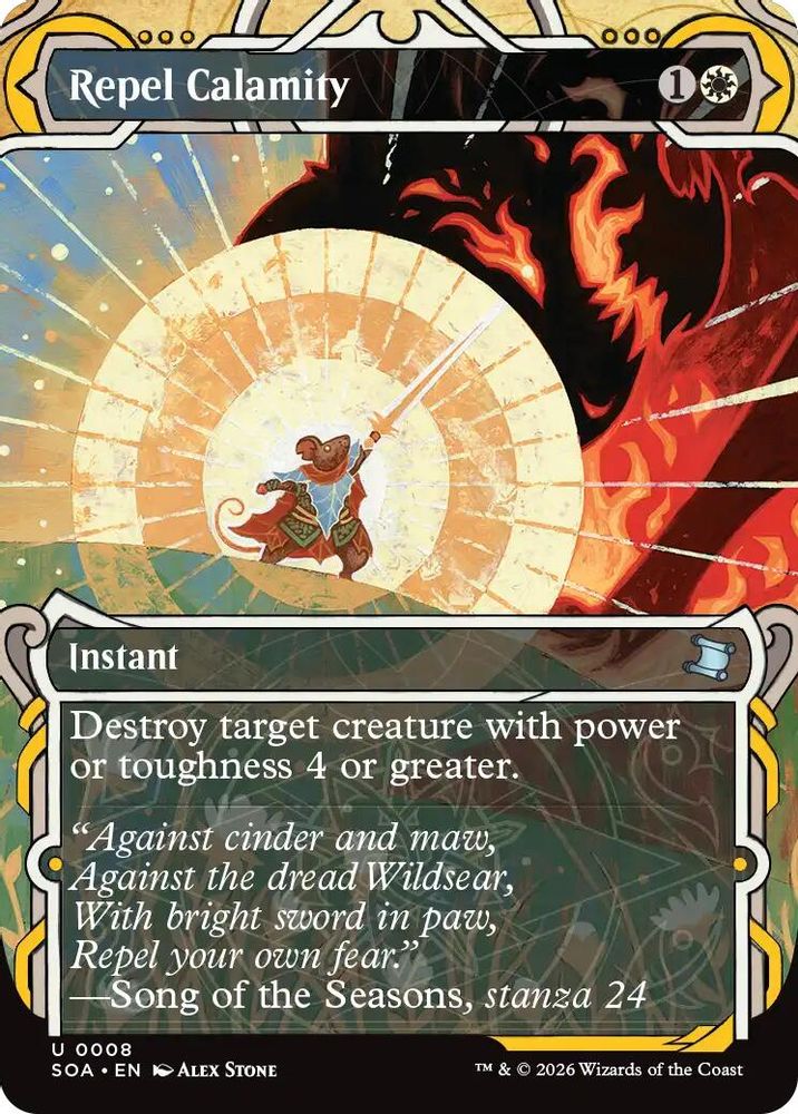 2026 Magic: The Gathering: Secrets of Strixhaven: Mystical Archive (SOA) - Repel Calamity (#8, Uncommon)