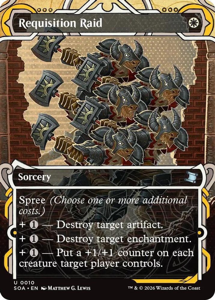 2026 Magic: The Gathering: Secrets of Strixhaven: Mystical Archive (SOA) - Requisition Raid (#10, Uncommon) (, Near Mint)