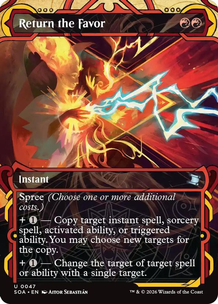 2026 Magic: The Gathering: Secrets of Strixhaven: Mystical Archive (SOA) - Return the Favor (#47, Uncommon) (, Near Mint)