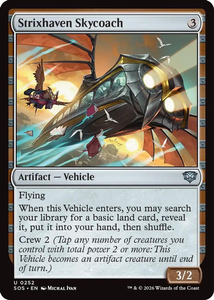 2026 Magic: The Gathering: Secrets of Strixhaven (SOS) - Strixhaven Skycoach (#252, Uncommon) (, Near Mint)