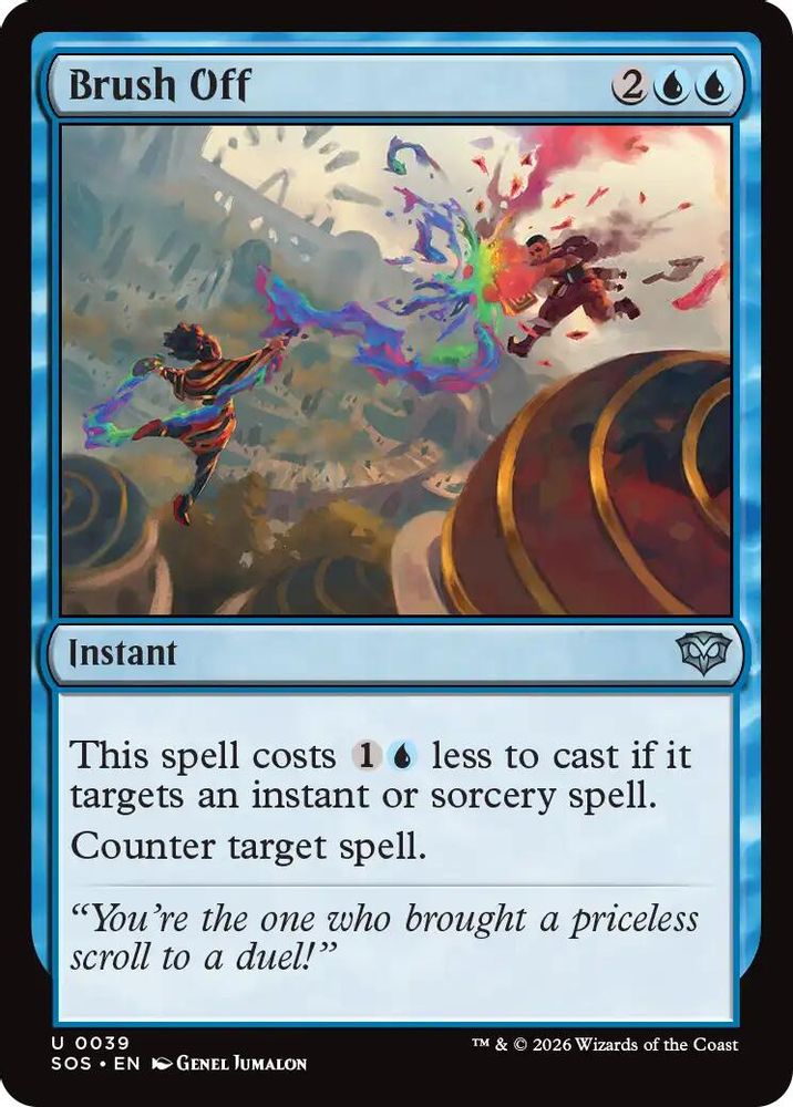 2026 Magic: The Gathering: Secrets of Strixhaven (SOS) - Brush Off (#39, Uncommon) (, Near Mint)