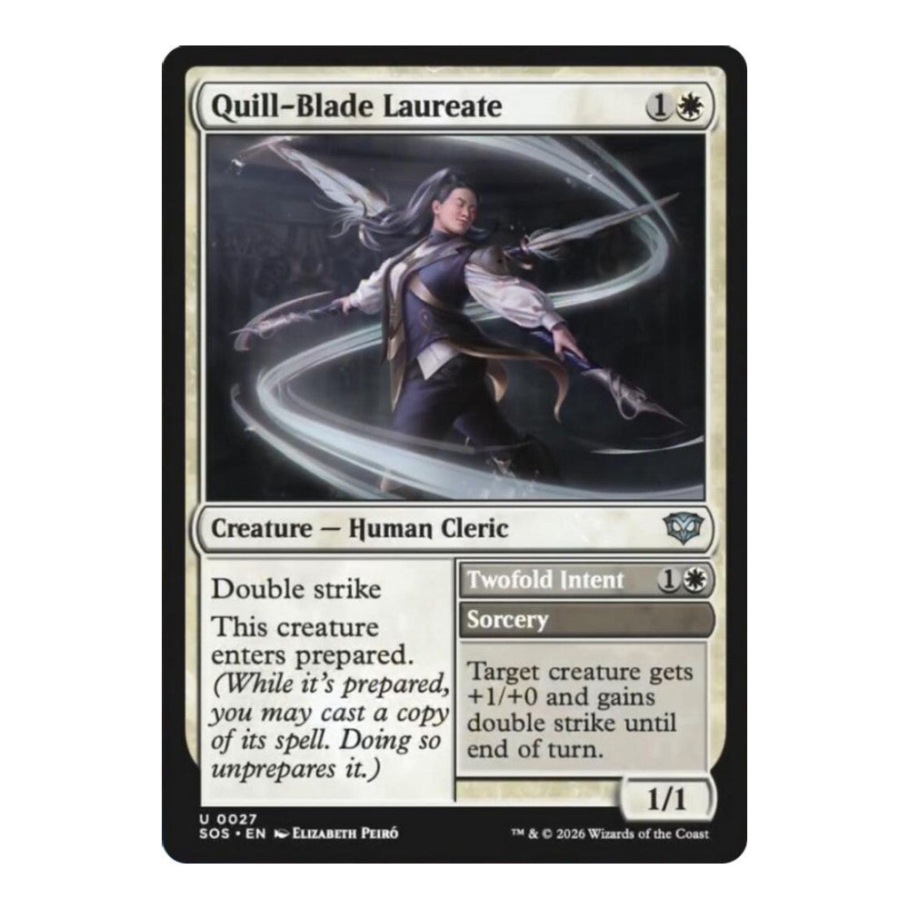 2026 Magic: The Gathering: Secrets of Strixhaven (SOS) - Quill-Blade Laureate (#27, Uncommon) (, Near Mint)