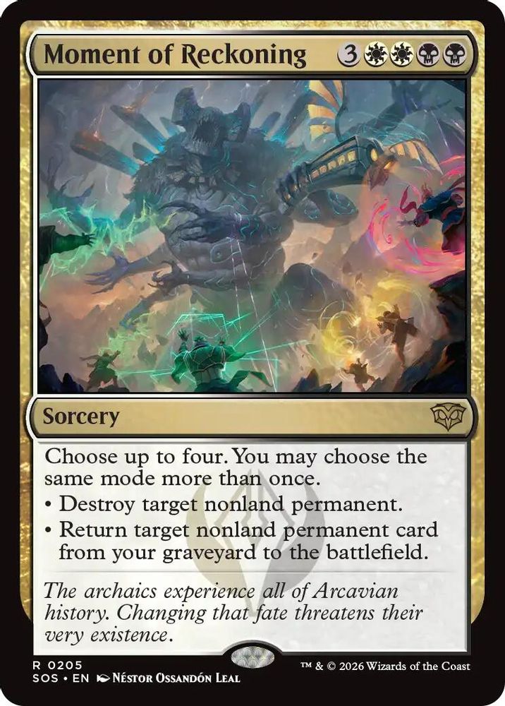 2026 Magic: The Gathering: Secrets of Strixhaven (SOS) - Moment of Reckoning (#205, Rare) (, Near Mint)