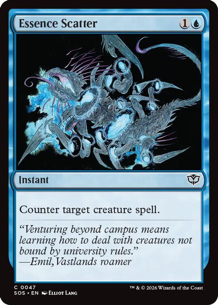 2026 Magic: The Gathering: Secrets of Strixhaven (SOS) - Essence Scatter (#47, Common) (, Near Mint)