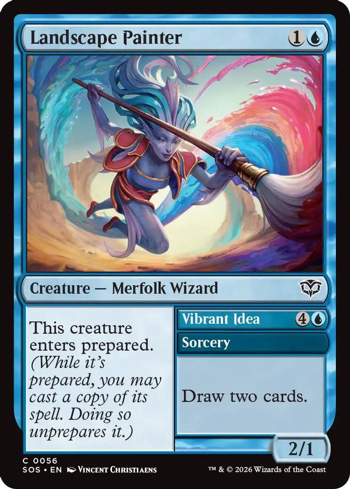 2026 Magic: The Gathering: Secrets of Strixhaven (SOS) - Landscape Painter (#56, Common) (, Near Mint)