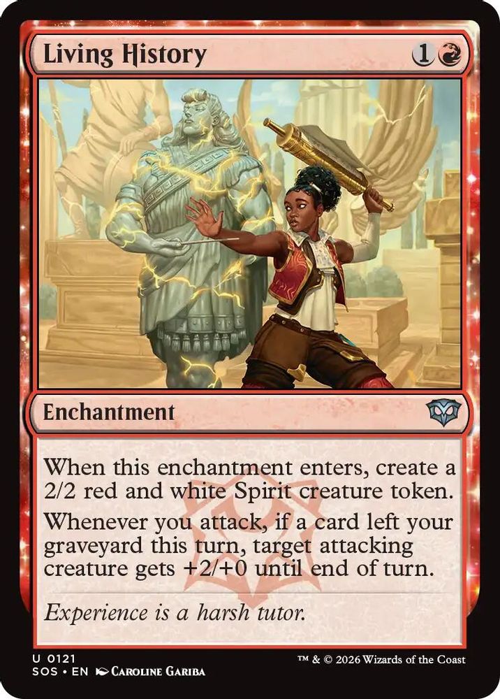 2026 Magic: The Gathering: Secrets of Strixhaven (SOS) - Living History (#121, Uncommon) (, Near Mint)