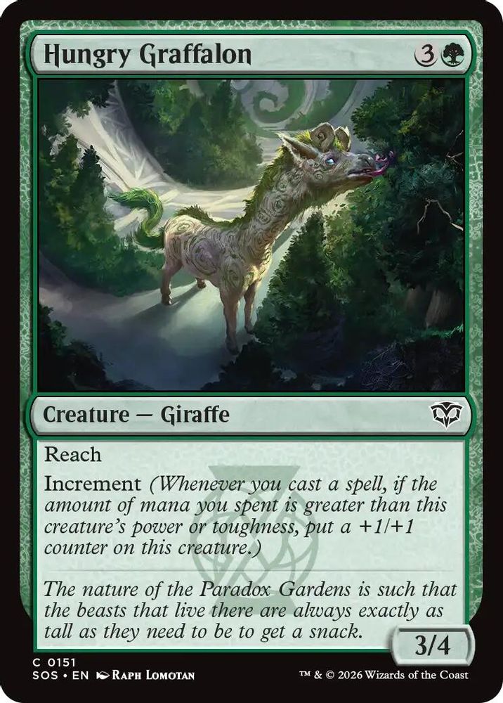 2026 Magic: The Gathering: Secrets of Strixhaven (SOS) - Hungry Graffalon (#151, Common) (, Near Mint)