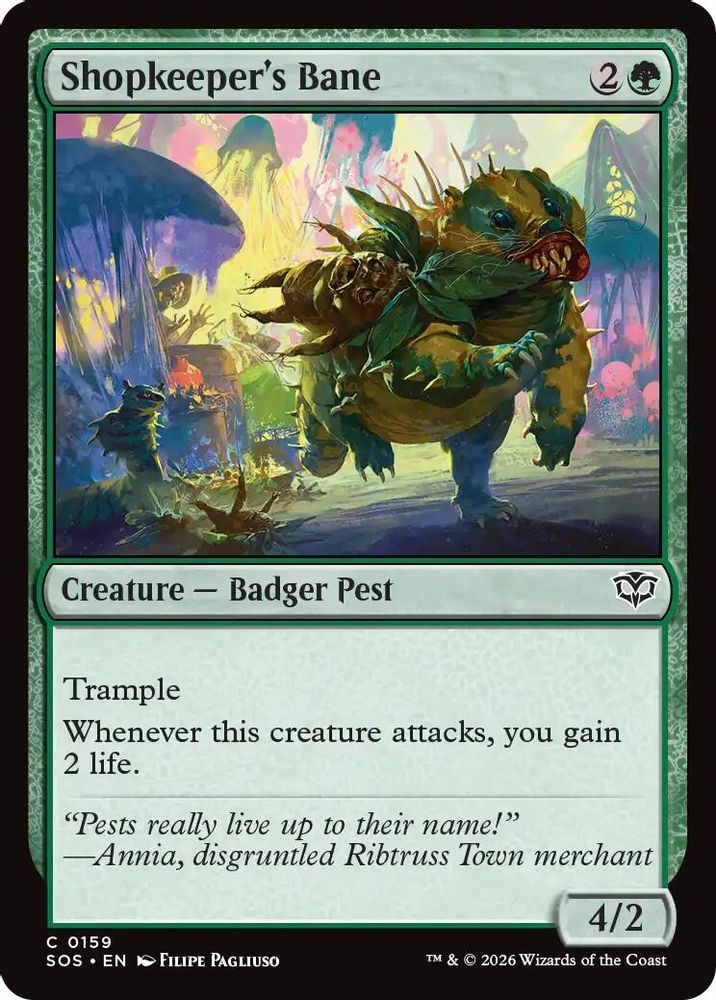 2026 Magic: The Gathering: Secrets of Strixhaven (SOS) - Shopkeepers Bane (#159, Common) (, Near Mint)
