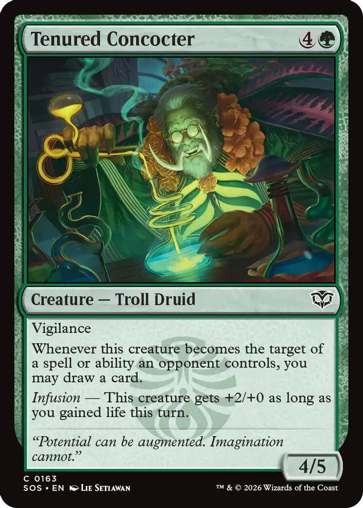 2026 Magic: The Gathering: Secrets of Strixhaven (SOS) - Tenured Concocter (#163, Common) (, Near Mint)