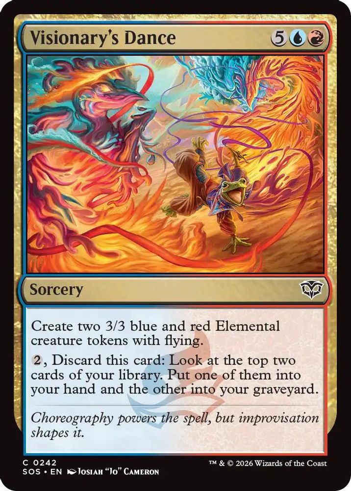 2026 Magic: The Gathering: Secrets of Strixhaven (SOS) - Visionarys Dance (#242, Common) (, Near Mint)
