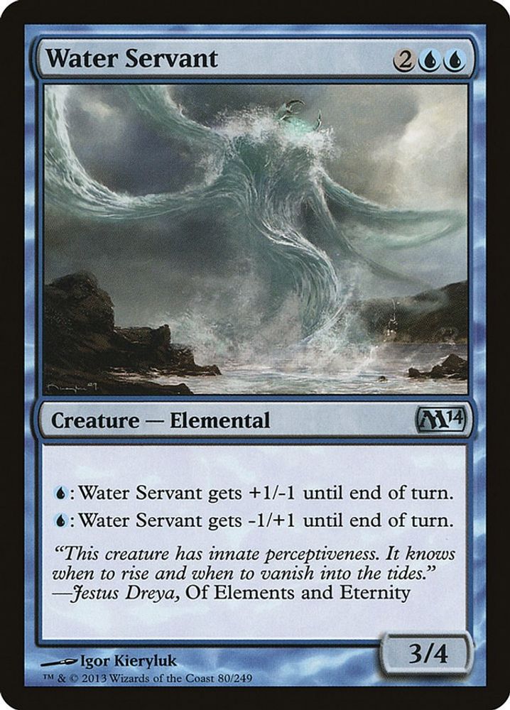 2013 Magic: The Gathering: Magic 2014 (M14) (M14) - Water Servant (#80, Uncommon) (, Near Mint)