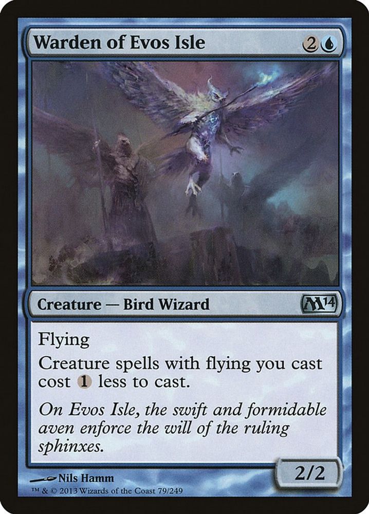 2013 Magic: The Gathering: Magic 2014 (M14) (M14) - Warden of Evos Isle (#79, Uncommon) (, Near Mint)