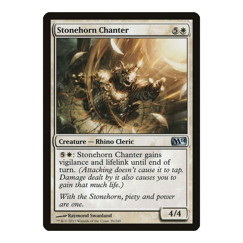 2013 Magic: The Gathering: Magic 2014 (M14) (M14) - Stonehorn Chanter (#39, Uncommon) (, Near Mint)