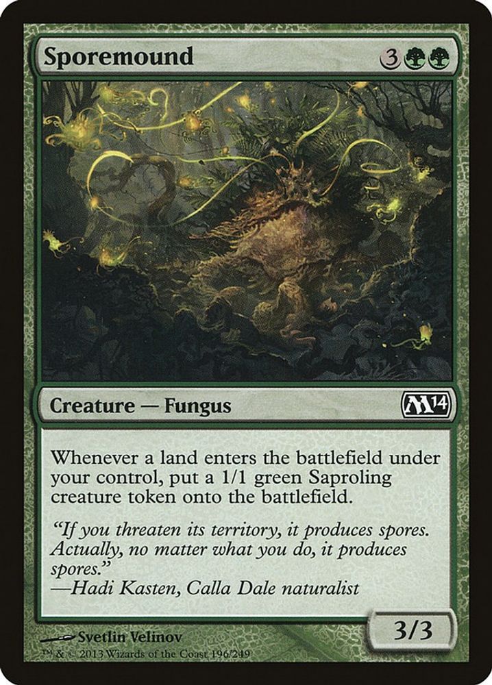2013 Magic: The Gathering: Magic 2014 (M14) (M14) - Sporemound (#196, Common) (, Near Mint)