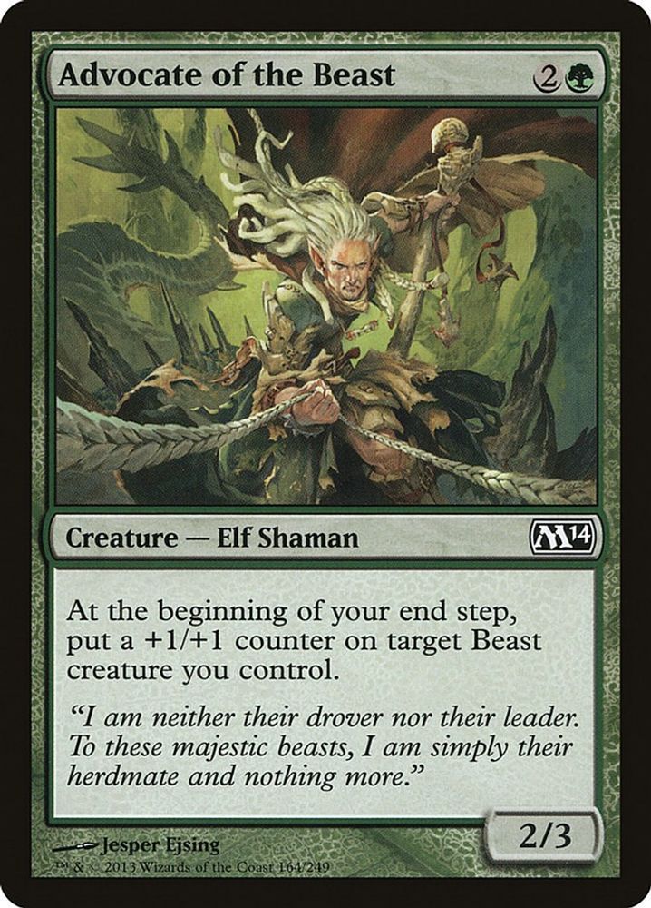 2013 Magic: The Gathering: Magic 2014 (M14) (M14) - Advocate of the Beast (#164, Common) (, Near Mint)