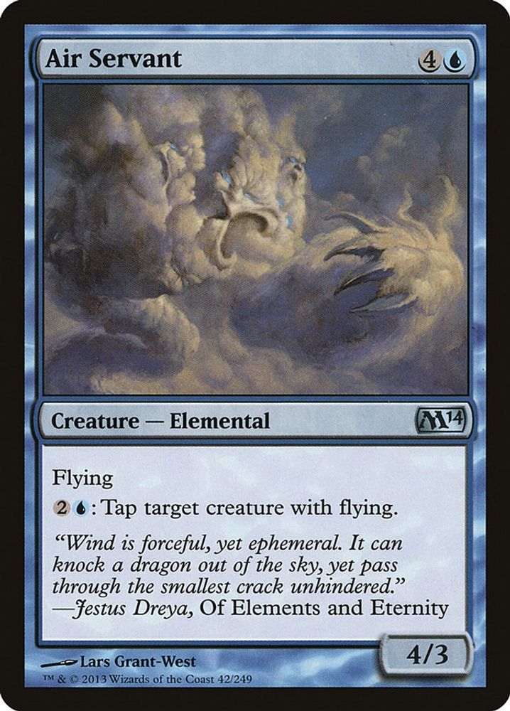 2013 Magic: The Gathering: Magic 2014 (M14) (M14) - Air Servant (#42, Uncommon) (, Near Mint)