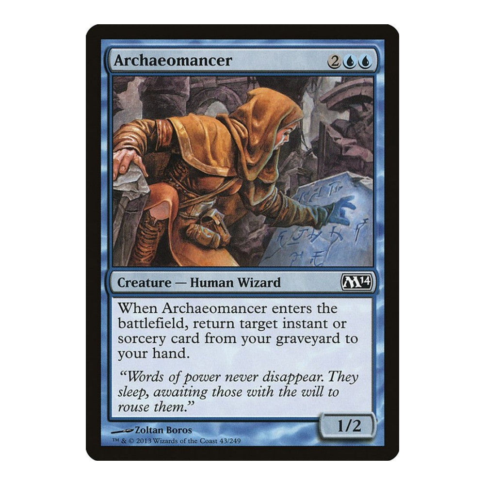 2013 Magic: The Gathering: Magic 2014 (M14) (M14) - Archaeomancer (#43, Common) (, Near Mint)