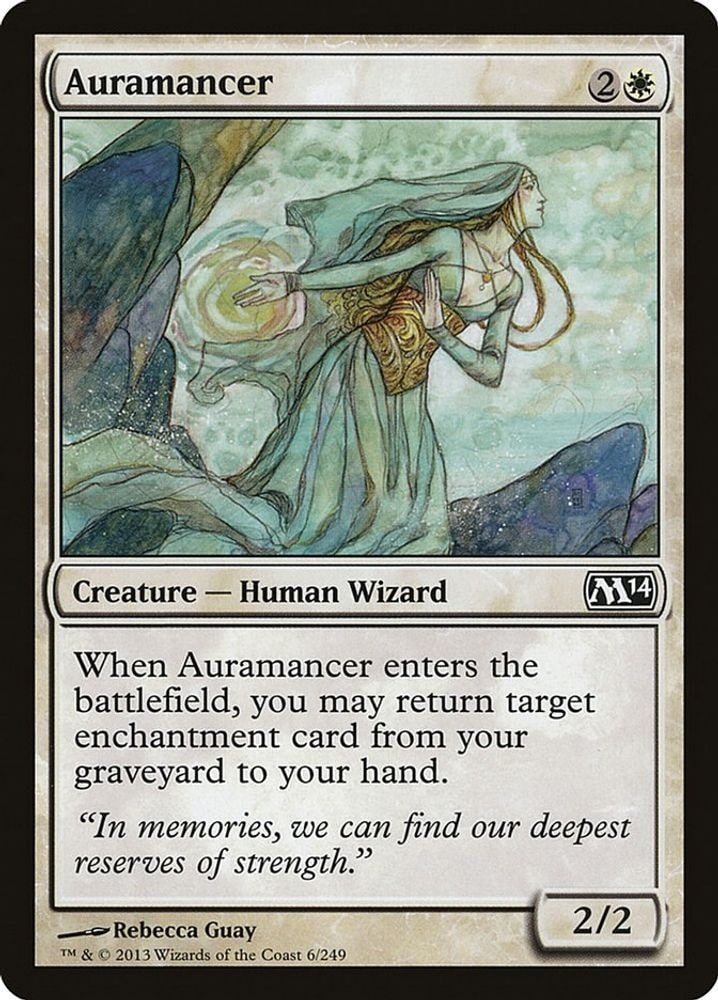 2013 Magic: The Gathering: Magic 2014 (M14) (M14) - Auramancer (#6, Common) (, Near Mint)