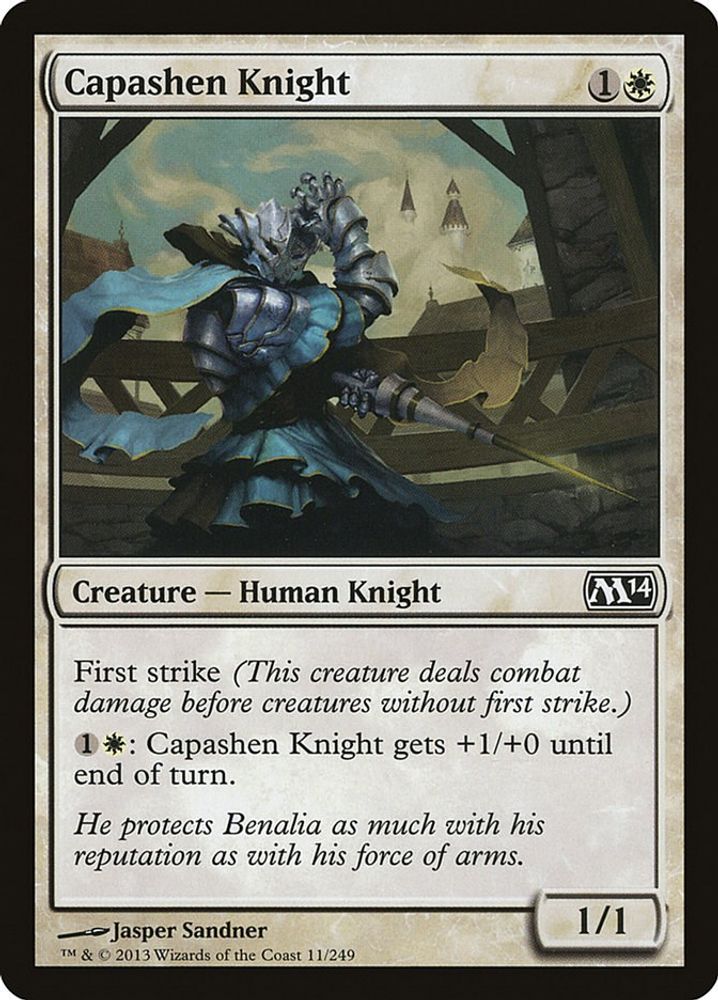 2013 Magic: The Gathering: Magic 2014 (M14) (M14) - Capashen Knight (#11, Common) (, Near Mint)