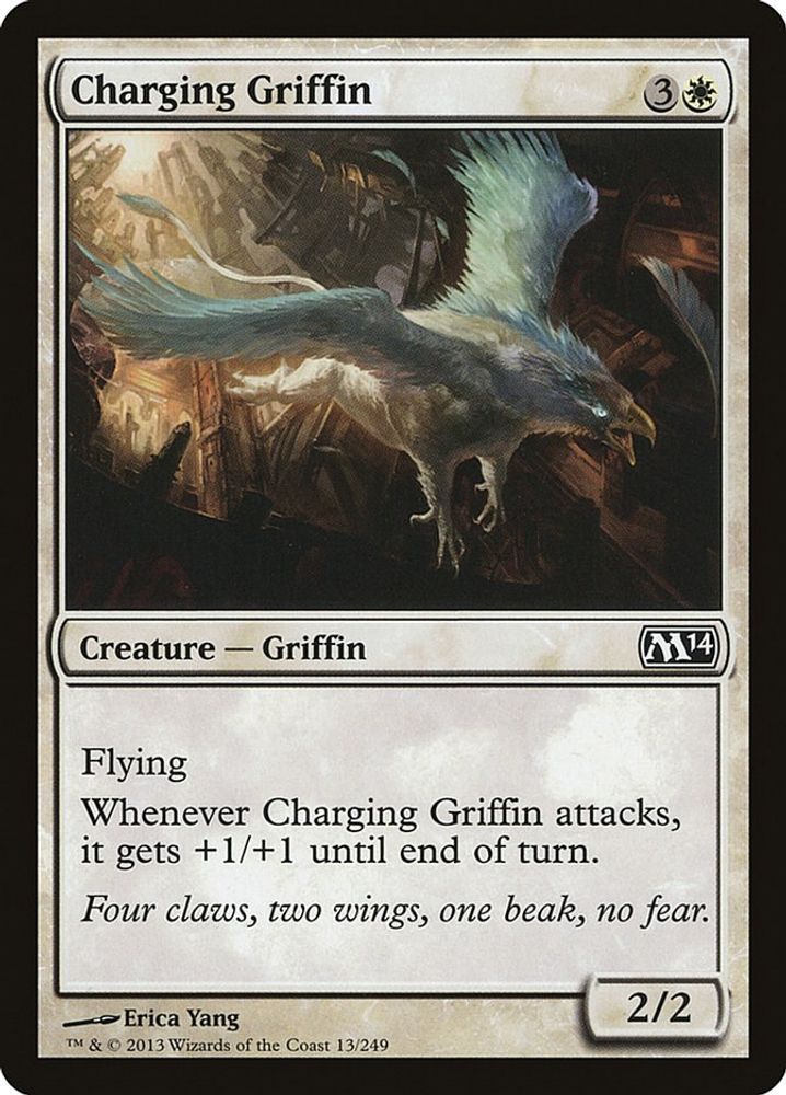 2013 Magic: The Gathering: Magic 2014 (M14) (M14) - Charging Griffin (#13, Common) (, Near Mint)