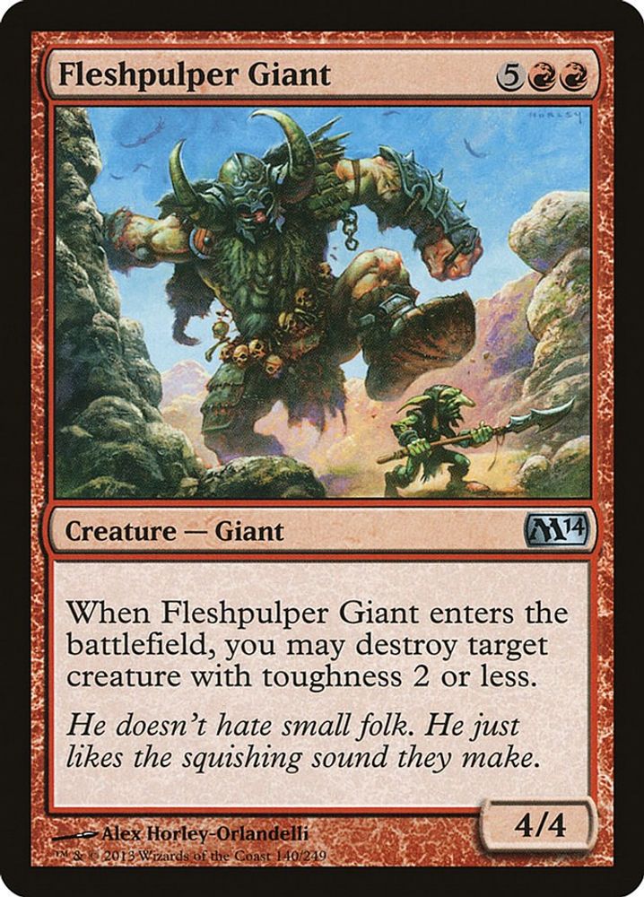 2013 Magic: The Gathering: Magic 2014 (M14) (M14) - Fleshpulper Giant (#140, Uncommon) (, Near Mint)