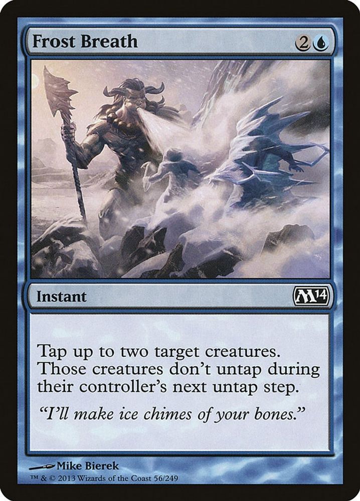 2013 Magic: The Gathering: Magic 2014 (M14) (M14) - Frost Breath (#56, Common) (, Near Mint)